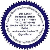 Arabisch ermächtigter Übersetzer und allgemein beeidigter Dolmetscher in NRW