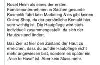 Kosmetik/ regulative Hauttherapie & med. Fußpflege Marion Heidrich