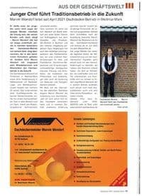 Dachdeckermeister Marvin Wendorf