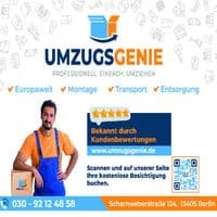 Umzugsfirma Umzugsgenie - Ihr Berliner Umzugsunternehmen aus Reinickendorf